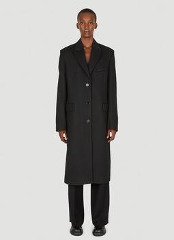 Acne Studios | Single Breasted Coat in Black商品图片,