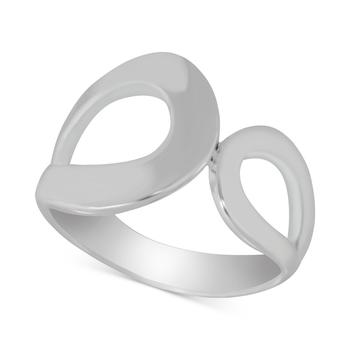 Essentials Jewelry, Essentials | Double Open Loop Ring in Silver-Plate商品图片 5折×额外7折, 额外七折