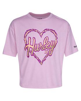推荐Hurley Boxy Heart Graphic T-Shirt with Hair Tie商品