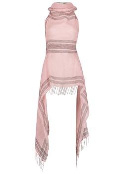 罗意威围巾, Loewe | X Paula's Ibiza pink linen scarf top商品图片 