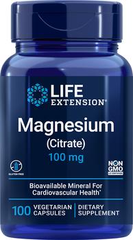 商品Life Extension Magnesium, Citrate - 100 mg (100 Vegetarian Capsules)图片