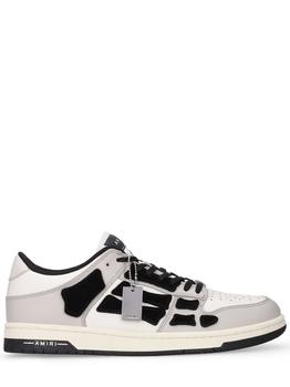 推荐Skel Bones Low Top Leather Sneakers商品