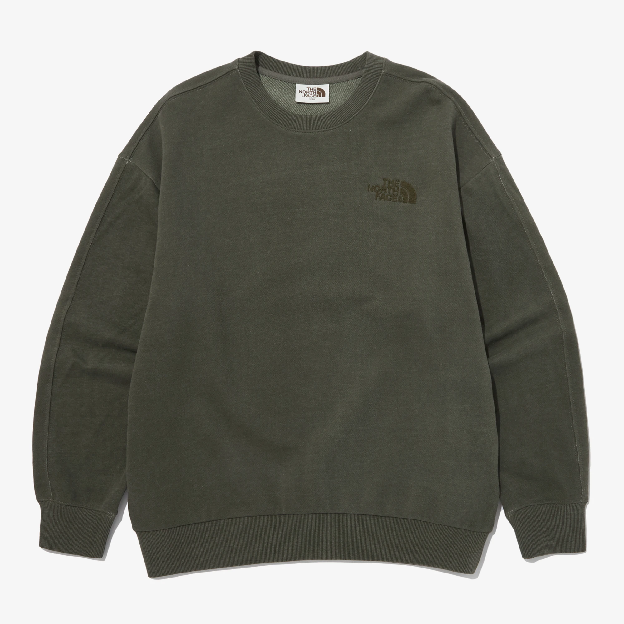 推荐【Brilliant|北面特惠】北面舒适的染色运动衫 COMFY DYED SWEATSHIRTS KHAKI NM5MP01L商品