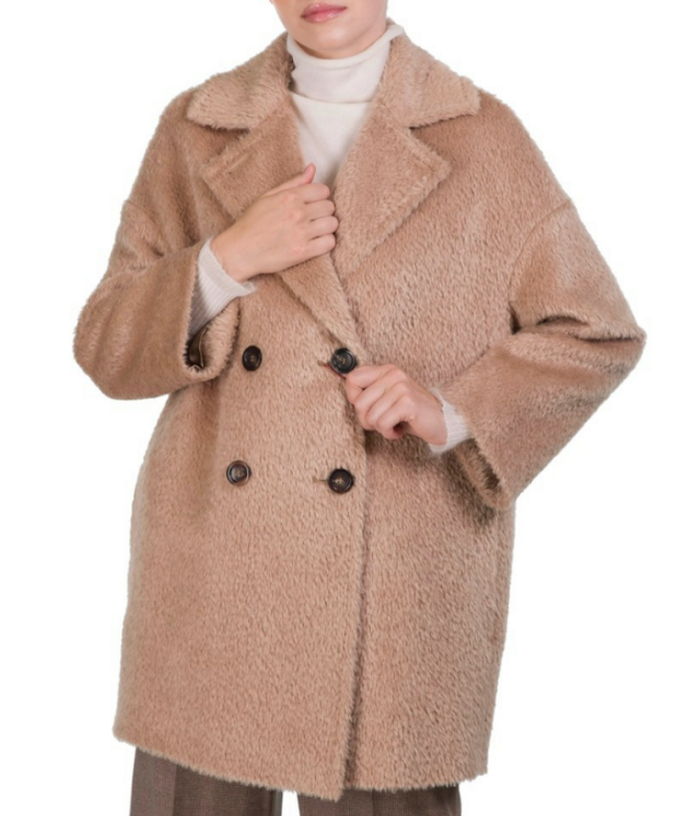 商品MAX MARA 女士驼色中长款羊毛大衣 60162013-600-004图片