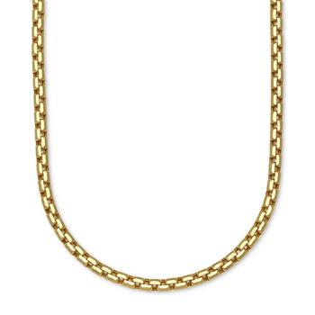 商品Macy's | Large Rounded Box-Link 26" Chain Necklace (3.5mm) in 14k Gold,商家Macy's,价格¥27616图片