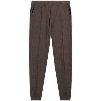 推荐Dries Van Noten Check Knitted Drawstring Track Trouser Brown商品