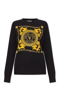 推荐Versace Jeans Couture Logo Printed Crewneck Sweatshirt商品