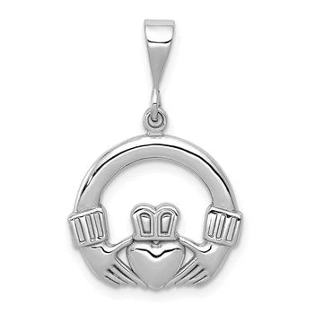 Diamond2Deal | 14k White Gold Claddagh Charm,商家Premium Outlets,价格¥2940