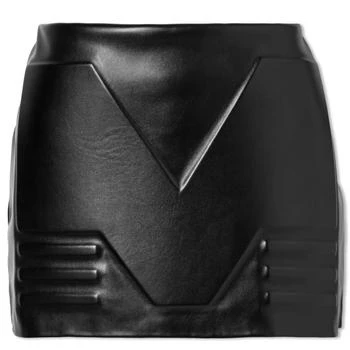推荐MOWALOLA Faux Leather Embossed Mini Skirt商品