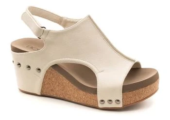 Corkys Footwear | Carley Wedge In Cream,商家Premium Outlets,价格¥385