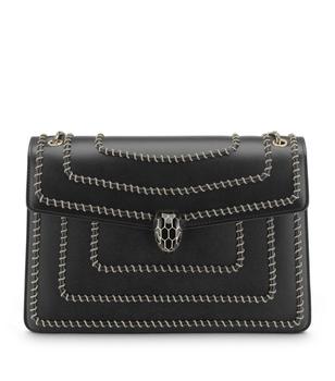 BVLGARI | Leather Serpenti Forever Chain Shoulder Bag商品图片,