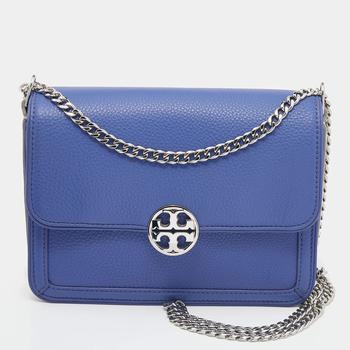 tory burch chelsea是什么牌子, Tory Burch | Tory Burch Silver/Light Purple Leather Chelsea Shoulder Bag商品图片 7.4折, 满1件减$100, 满减