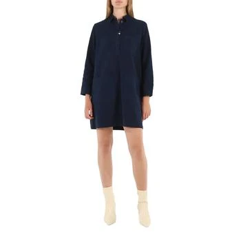 A.P.C. | Ladies Dark Navy Aurelia Cotton Jersey Dress 2.9折