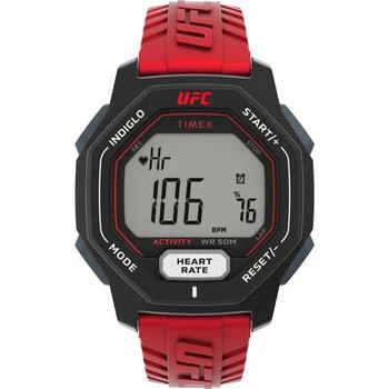 Timex | UFC Men's Spark Digital Red Polyurethane Strap 46mm,商家Macy's,价格¥595