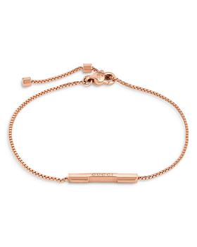 Gucci | 18K Rose Gold Link To Love Bar Bracelet商品图片,独家减免邮费