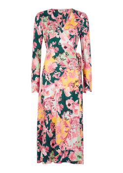 product Tilly floral-print silk-twill wrap dress image