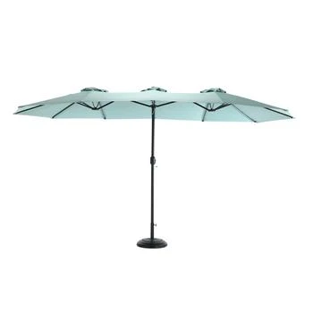 Streamdale Furniture | Streamdale 14.8 FT Double Sided Outdoor Umbrella Rectangular Large With Crank,商家Premium Outlets,价格¥1657