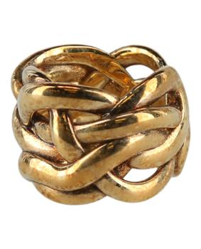 商品Bottega Veneta | Bottega Veneta Intereccio Chain Gold-Tone Ring,商家Maison Beyond,价格¥1586图片