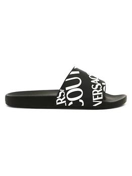 范思哲男鞋海淘, Versace | Logo Slide Sandals商品图片 