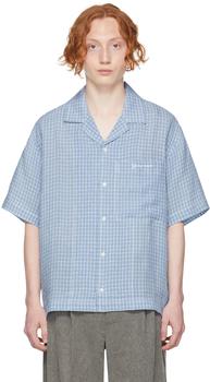 Jacquemus | Blue 'La Chemise Jean' Short Sleeve Shirt商品图片,6.4折