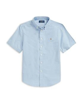 Ralph Lauren | Boys' Cotton Oxford Short Sleeve Shirt - Little Kid, Big Kid 7.4折