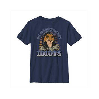 Disney | Boy's Lion King Scar Surrounded By Idiots Sunset Child T-Shirt商品图片,独家减免邮费