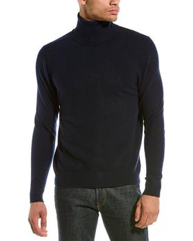 商品Qi Cashmere Dropped-Shoulder Cashmere Turtleneck Sweater图片