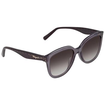 女士菲拉格慕墨镜, Salvatore Ferragamo | Grey Gradient Square Ladies Sunglasses SF977S 057 53商品图片 2.8折