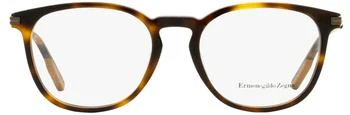 推荐Ermenegildo Zegna Men's Pantos Eyeglasses EZ5150 054 Havana/Gunmetal 52mm商品