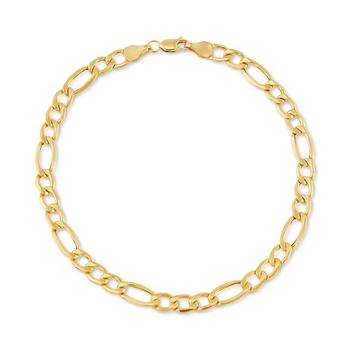 Italian Gold | Figaro Link Chain Bracelet in 10k Gold,商家Macy's,价格¥5577