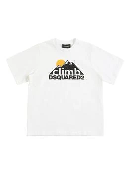 推荐Printed Cotton Jersey T-shirt W/logo商品