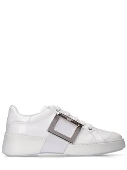 Roger Vivier | 40mm Viv Skate Leather Sneakers商品图片,