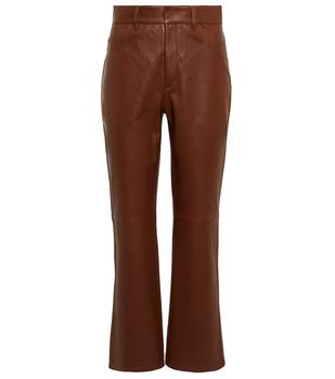 RED Valentino | 高腰直筒皮裤商品图片,6.9折