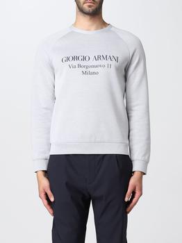 推荐Giorgio Armani cotton blend sweatshirt with logo商品
