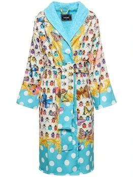 Versace | La Vacanza Printed Bathrobe,商家LUISAVIAROMA,价格¥11252