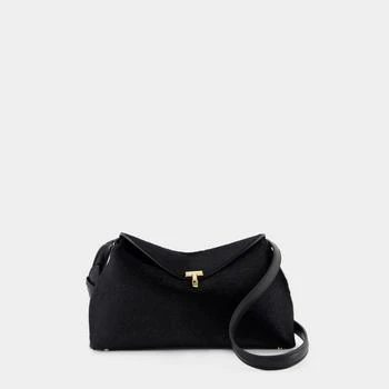 Totême | TOTEME T-Lock Pony Hair Clutch,商家Baltini,价格¥12923