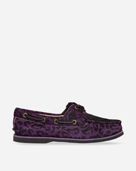 推荐WACKO MARIA Classic Boat 2-Eye Shoes Purple商品