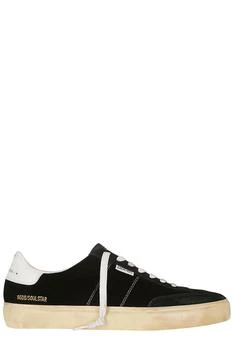 Golden Goose | Golden Goose Deluxe Brand Soulstar Velvet Lace-Up Sneakers,商家Cettire,价格¥2377