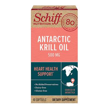 商品Schiff Omega-3 Antartic Krill Oil Softgels, 500 Mg, 40 Ea图片