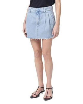 AGOLDE | Becker Raw Hem Denim Skirt 