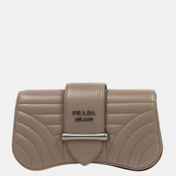 [二手商品] Prada | Prada Beige Leather Sidonie Shoulder bag商品图片,