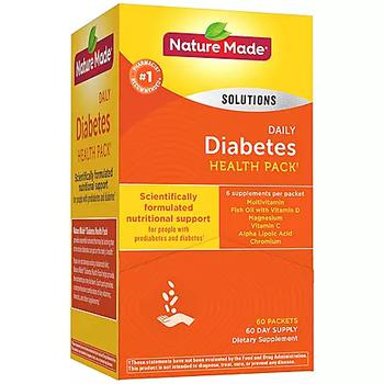 商品Nature Made Daily Diabetes Health Pack Dietary Supplement (60 pk.)图片