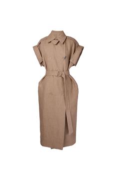 商品Max Mara | Max Mara Linen Trench Coat With Belt,商家Italist,价格¥8713图片
