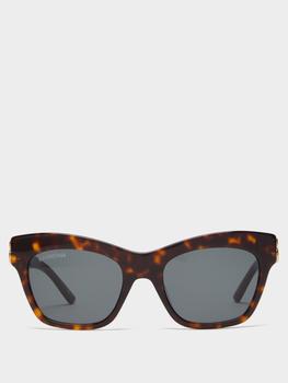 推荐BB-logo cat-eye tortoiseshell-acetate sunglasses商品