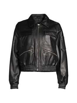 商品Leather Bomber Jacket图片