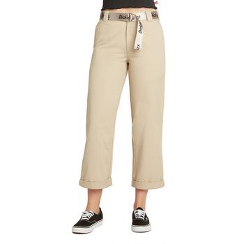 迪克斯, DICKIES | Dickies Womens Juniors Ankle Work Wear Khaki Pants商品图片 2.6折