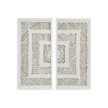 Madison Park | Tala Framed Geometric Rice Paper Panel 2-Pc. Shadowbox Wall Decor Set,商家Macy's,价格¥951