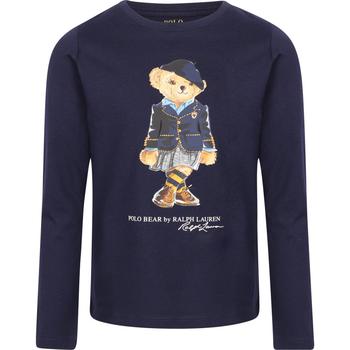 商品Ralph Lauren | Polo bear in blazer print long sleeved logo t shirt in navy,商家BAMBINIFASHION,价格¥466图片