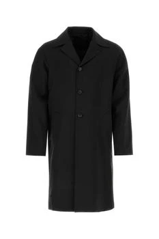 Prada | Prada Button-Up Long Coat 7.6折