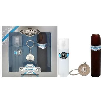 cuba | Cuba Winner by Cuba for Men - 3 Pc Gift Set 3.3oz EDT Spray, 3.3oz After Shave, Key Chain,商家Premium Outlets,价格¥235